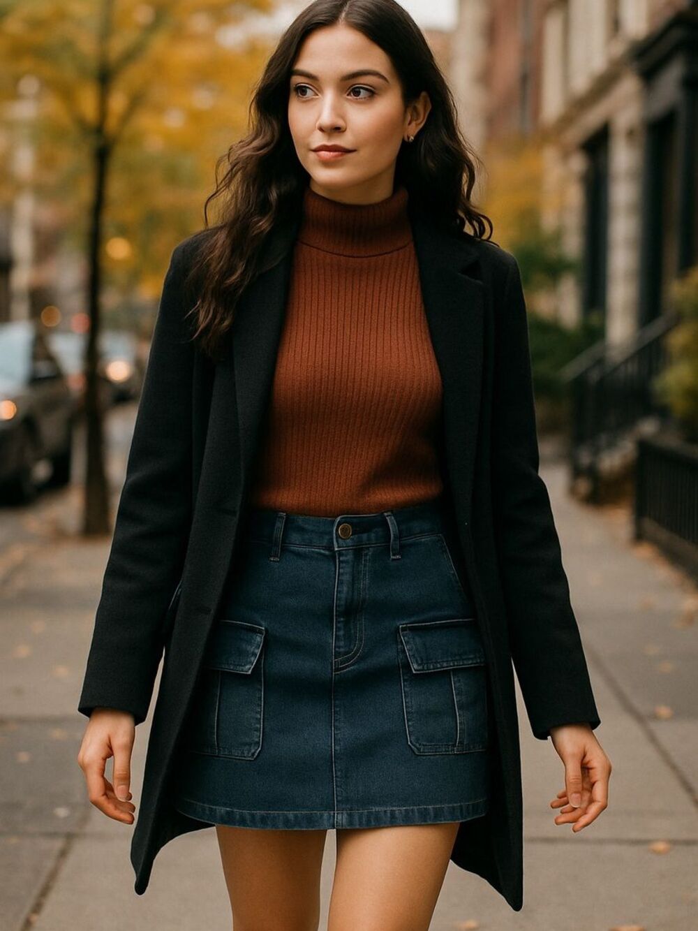 Le Lis Denim Skirt Size Small